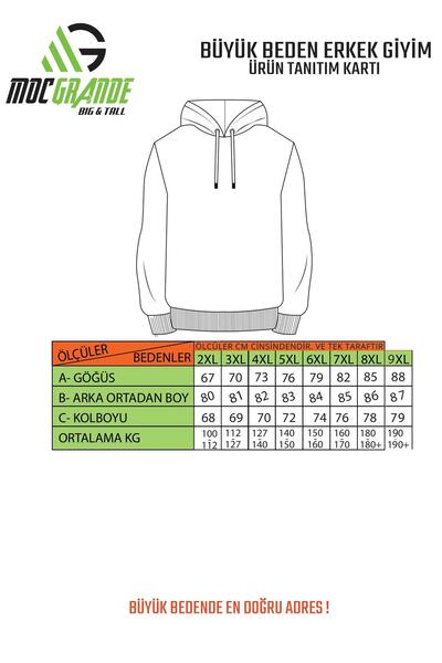 MocGrande Plus Size Basic Seasonal Zippered Hooded Sweat 22751 SAKS