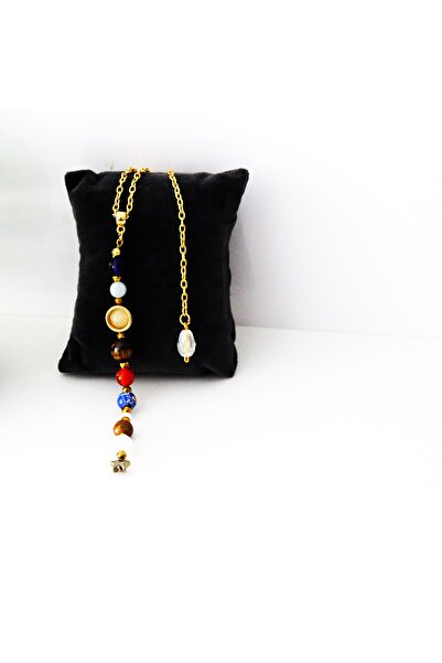 Gift Sellection Güneş Sistemi Y Kement Kolye, Gezegen Kolye, Uzay Kolye, Gala...