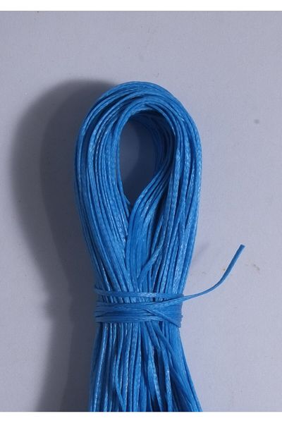 Eskişehir hobi sanat Μπλε Μπλε Χρώμα 1,0 mm 25 μέτρα κερωμένο σχοινί Σέλας Δερμάτινο κολιέ με κλωστή ραπτικής Σχέδιο κοσμήματος Σχοινάκι βραχιολιών