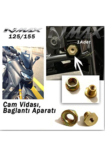 YSGMOTOPARTS Yamaha Nmax 125/155 2021-2023 Cam Bağlantı Somun Seti 4 Adet
