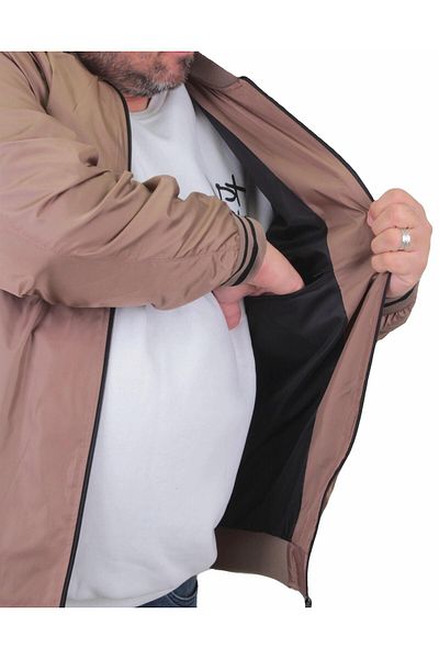 MocGrande Μπουφάν Basic Pilot Plus Size 23823 Mink