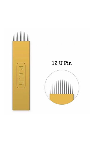 adanil 10 قطعة Pcd 0.25 مللي متر سمك تجميل دائم إبرة Microblading 12U