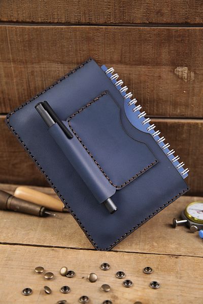 New Coast Leather 1900's Ръчно изработен калъф за тефтер A6 от естествена кожа