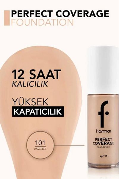 Flormar Perfect Coverage Foundation 101 PASTELLE