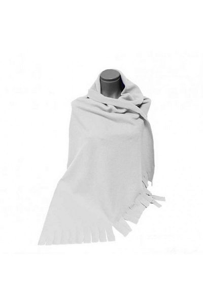 KOSTÜMCE Fleece Shawl Shoulder Shawl White