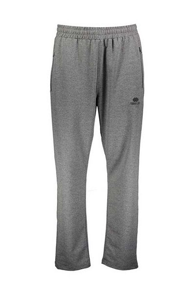 TOMMY LIFE Anthracite Melange Zipper Pocket Classic Leg Ανδρική φόρμα μεγάλου μεγέθους στο κάτω μέρος