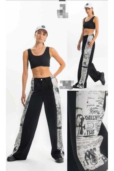 İTHAL TASARIM PLLAZZO KOT PANTOLON