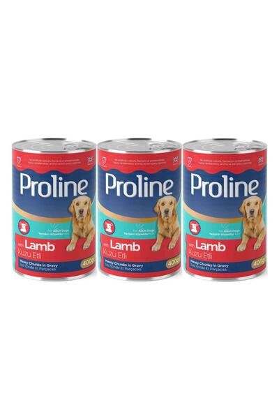Pro Line Proline Kuzu Etli Yetişkin Köpek Konservesi 400 Gr*3 Adet