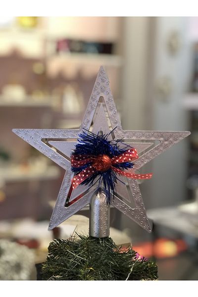Mirabella Gift 18 εκ. Μεγάλο μέγεθος Fancy Star Top, Στολίδι δέντρου, Στολίδια Χριστουγεννιάτικου δέντρου