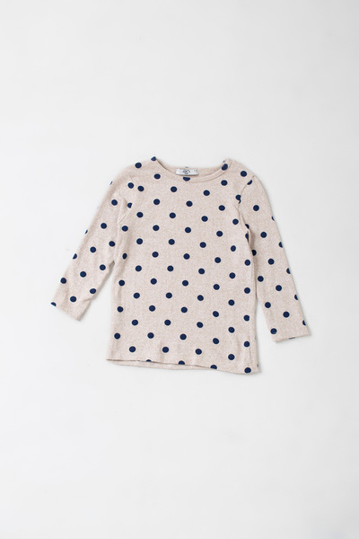 Tinymuyt Kız Çocuk Puantiyeli Cozy Bluz