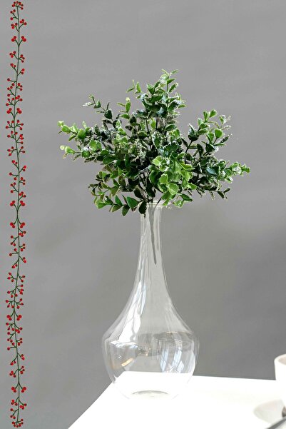 Lilac Home Yapay Çiçek Limitli Özel Üretim Karlı Şimşir Demeti