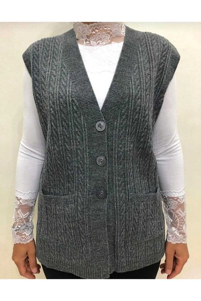 MaviMoure Women's buttoned, comfortable fit mother vest with pockets