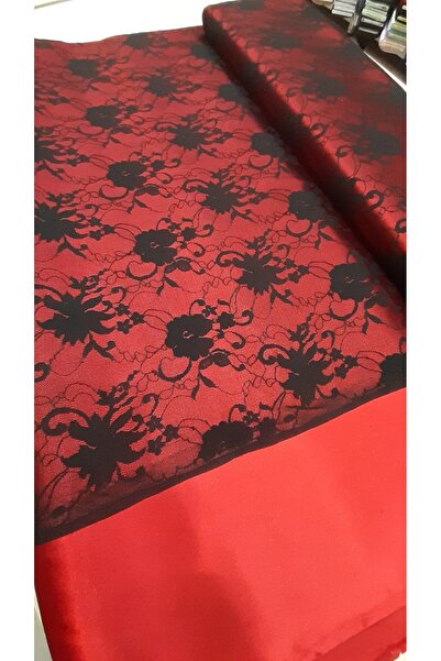 Safir Kumaş Saten Kaplanmış Dantel Kumaş 2.5 Metre