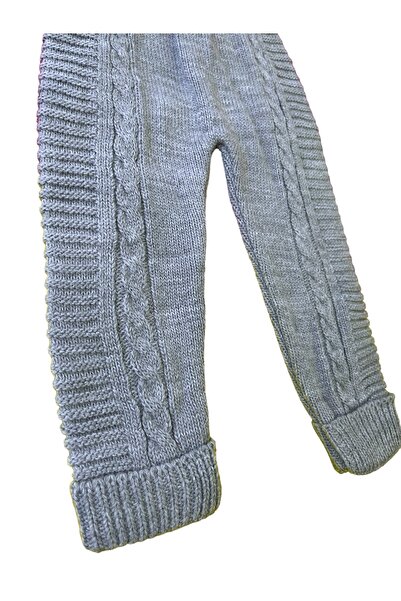 gogo bici Winter Winter Teddy Bear Hanger Buttoned Baby Kids Knitwear Tights Salopet