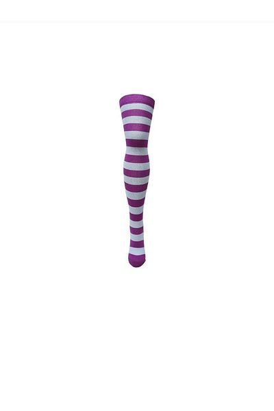 Design Socks STRIPED COTTON KNEE TOP SOCKS