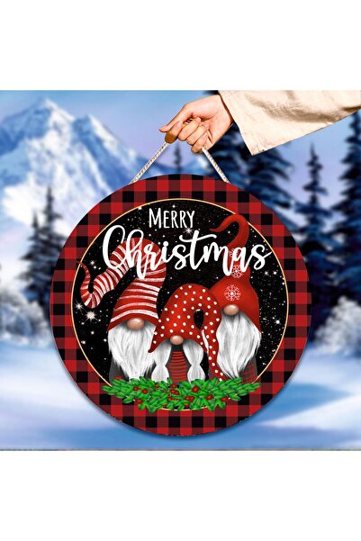 Bilge Lazer BİLGE LAZER Ahşap yeni yıl Kapı Süsü