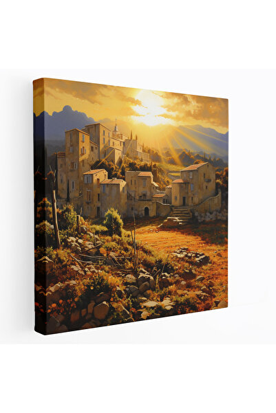 PaintedAnarchy The God Father Baskı - Izlenimci Sicilya Köyü - The God Father...