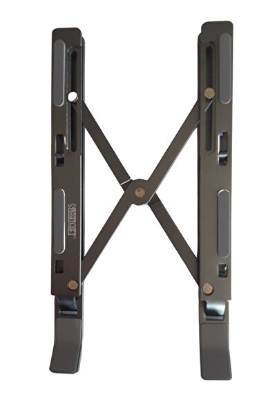 SMARTGIFT Ayarlı Dizüstü Laptop Standı Macbook Notebook Yükseltici Tutucu (Gri)