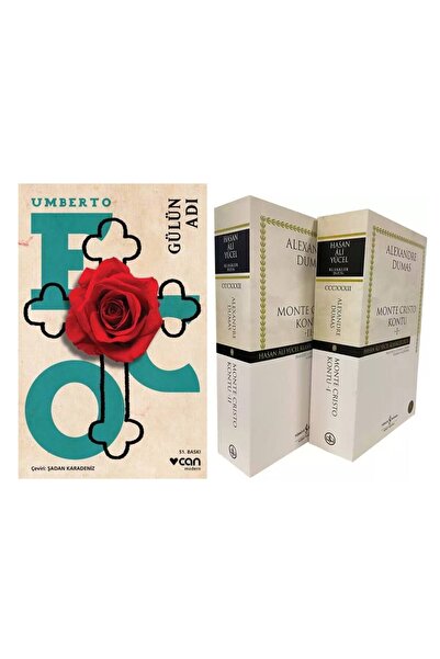 Can Yayınları Gülün Adı - Umberto Eco - Monte Cristo Kontu - 2 Kitap Takım - ...