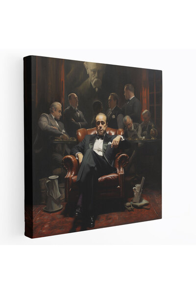 PaintedAnarchy The God Father Klasik Yağlı Boya Tuval Baskısı - The God Fathe...