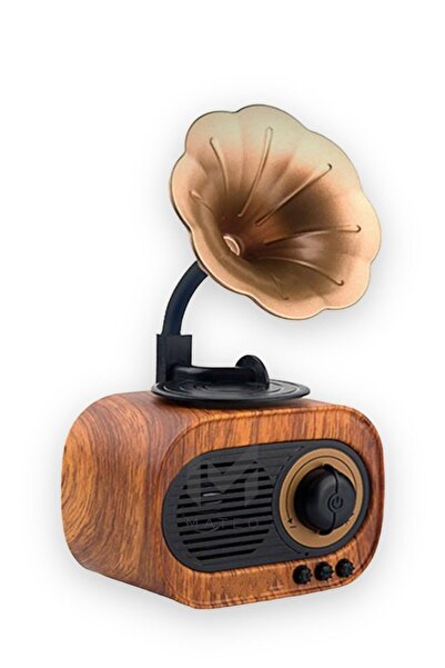Genel Markalar Manessa Mini Radyo Gramofon Bluetooth Hoparlör Fm Usb Sd Yükse...
