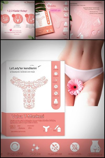 Dahaus Genital Collagen Mask Special Area Dryness Itching Waxing Cleaning After Care Application XLM5546