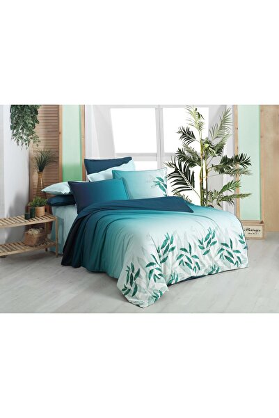 Sarev Eddy Fancy Poplin Duvet Cover King Size V1-blue