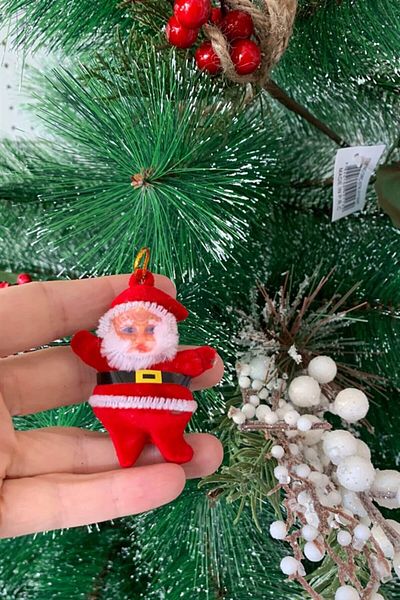 Partifabrik New Year Santa Claus Tree Ornament 2 Pack