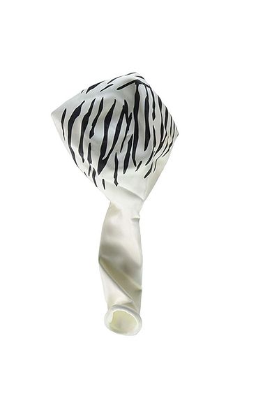 Partifabrik Zebra Printed White Safari Balloon 5 Pack