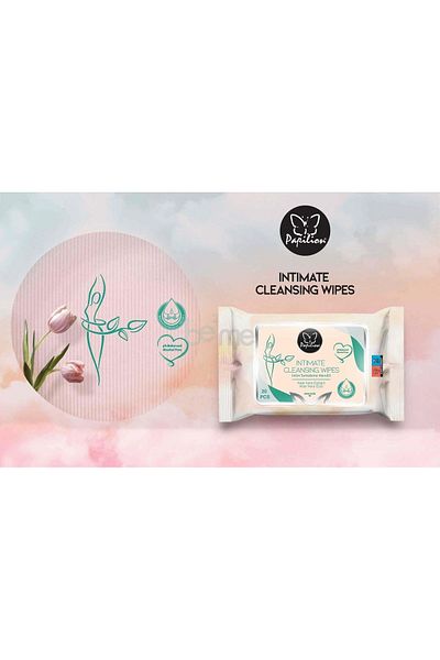 Papilion Intimate Cleansing Wipes 20 Liters