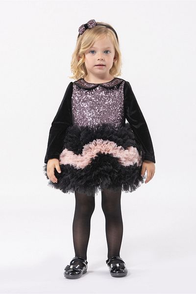 Pamina Baby Girl Party Dress Black