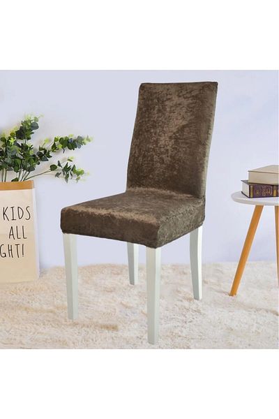 Eldost Ticaret Καλύμματα καρέκλας Eldost 6 τεμαχίων Velvet - Ελαστικό κάλυμμα