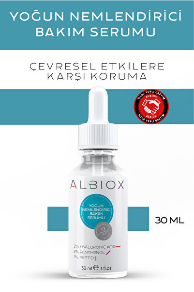 Nemlendirici Bakım Serumu Hyaluronic Acid + Phanthenol + Peptid 30 ml