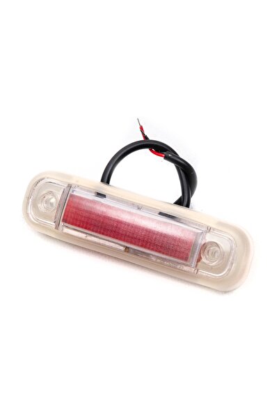 AHMET OTOMOTİV FRİSTOM MUADİLİ ŞEFFAF CAMLI LED LAMBA KIRMIZI RENK 12V-24V