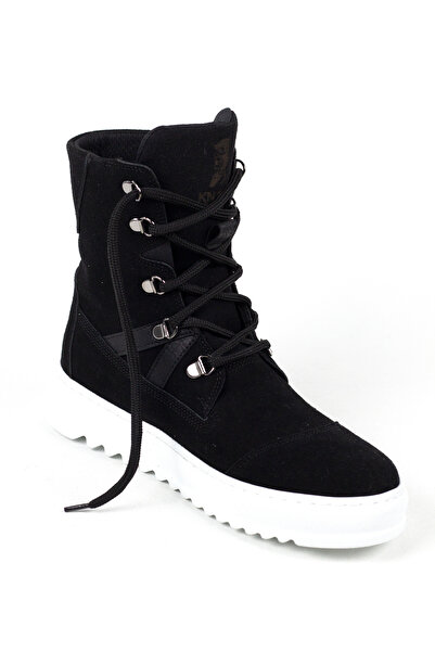 Mida Shoes Black Suede Men's Sports Boots