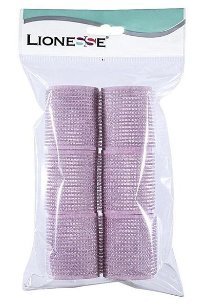 Tarko Lionesse 1113 Adhesive Curler 6 Pieces Pink 4 cm Diameter x 7 cm Length