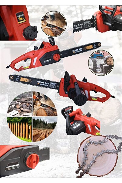 MOONSHOP Murcell Elektrikli Testere - Ağaç Odun Kesme Motoru 24 Ay Garantili Ürün.