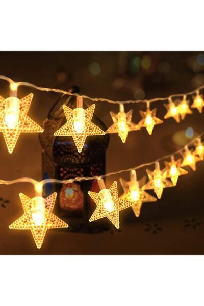 Happyland Yılbaşı Dekorasyon Ağaç Işığı 4 Metre Animasyonlu 20 Ledli Beyaz Ka...