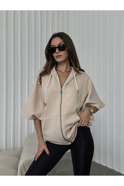 Elif Özbey Butik Hanorac cu mânecă scurtă Stone Bat