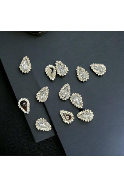 seçkin aksesuar قطرة حجر الشمس مع علبة 6x10 كريستال