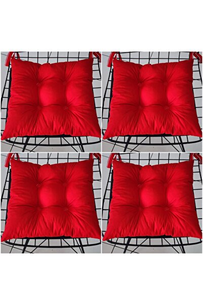 Genel Markalar 4'lü Takım Pofidik Kare Sandalye Minderi 40x40cm