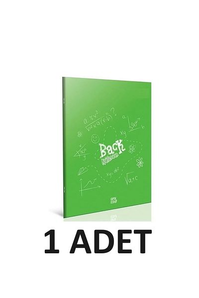 tüftürük Gıpta Gıpta Back Saddle Stitching Plastic Cover Notebook A4 100 Sheets Checkered