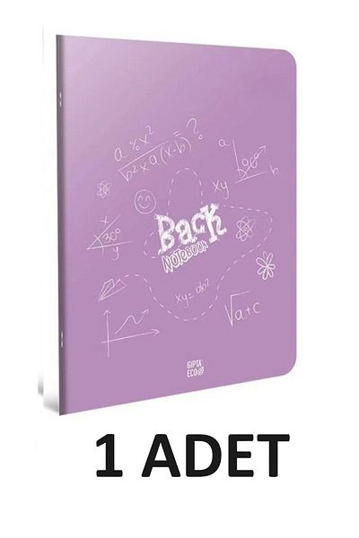 tüftürük Gıpta Back Saddle Stitching Plastic Cover Notebook A4 40 Sheets Lined
