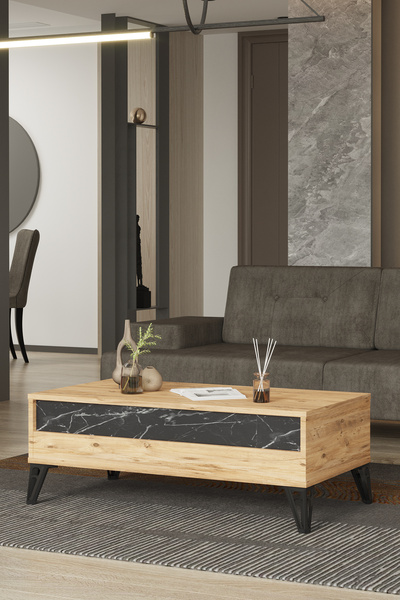 Modalife Avrupa Orta Sehpa Salon Oturma Odası - Atlantik Çam