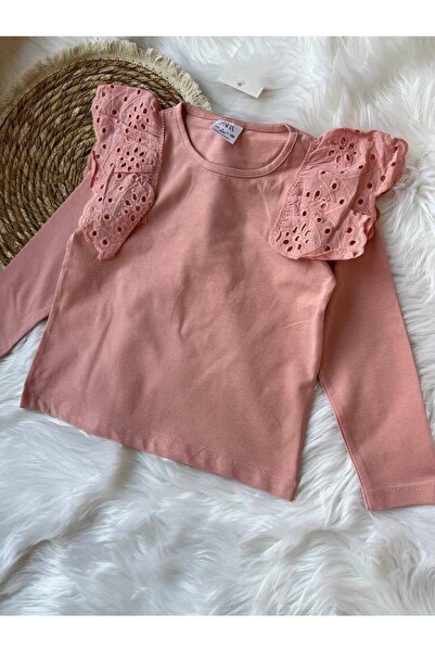 SARE TEKSTİL GIRL RUFFLED LONG SLEEVE BODY