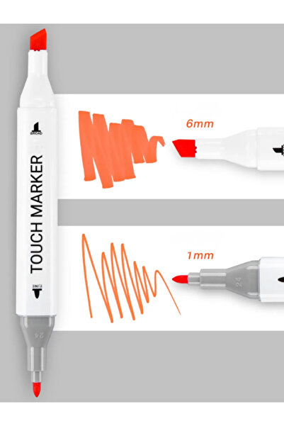 ALLStore TOUCH 48 Adet Çift Taraflı Marker Kalem DOUBLE