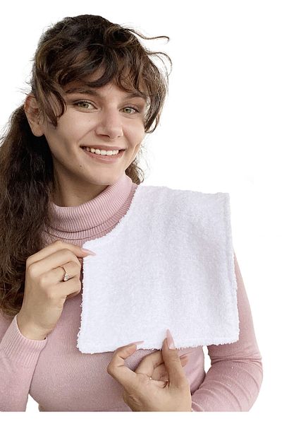 Joyous Mom Kids Organic Cotton Muslin and Towel Based Reversible Shoulder Cloth Mouth Sweat Wipes Shoulder Cover 2-pack