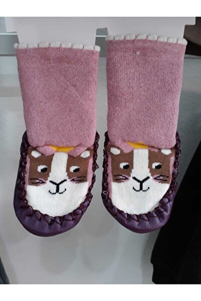 Funny Baby Șosete sandale din piele cu prosop