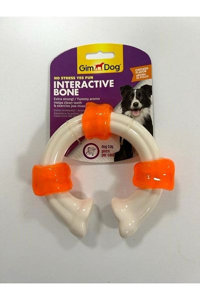 Gimdog C-Shaped Chicken Flavored Interactive Bone 14 Cm