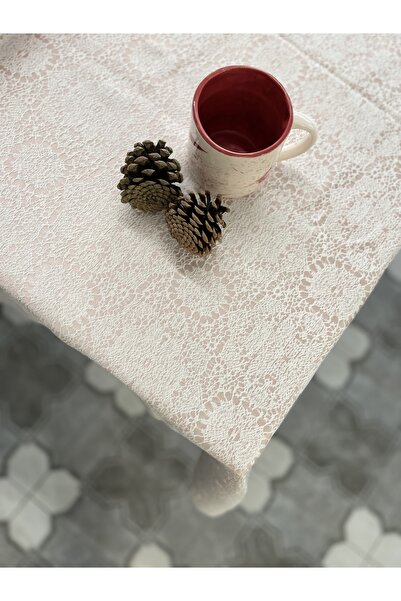 LUFA HOME Jakarlı Pamuklu Masa Örtüsü 352